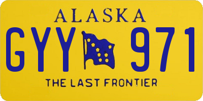 AK license plate GYY971