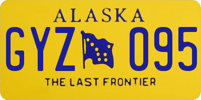 AK license plate GYZ095