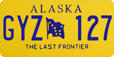 AK license plate GYZ127