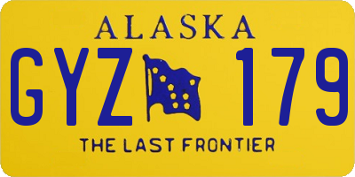AK license plate GYZ179