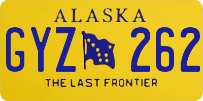 AK license plate GYZ262
