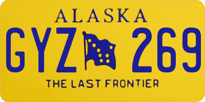 AK license plate GYZ269