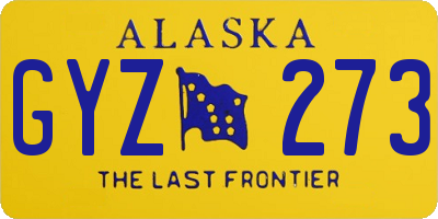 AK license plate GYZ273