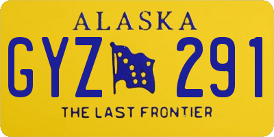 AK license plate GYZ291