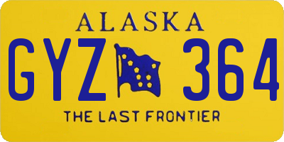 AK license plate GYZ364
