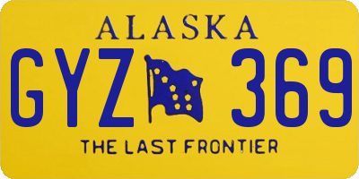 AK license plate GYZ369