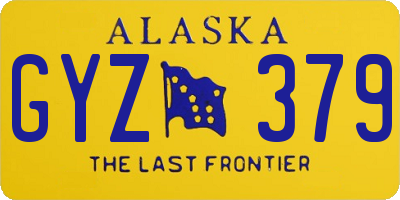 AK license plate GYZ379