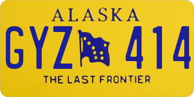 AK license plate GYZ414