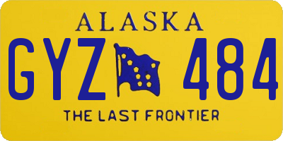 AK license plate GYZ484