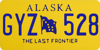AK license plate GYZ528