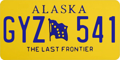 AK license plate GYZ541