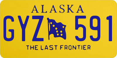 AK license plate GYZ591