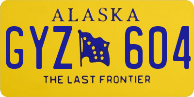 AK license plate GYZ604