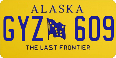 AK license plate GYZ609
