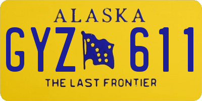 AK license plate GYZ611