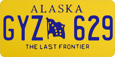 AK license plate GYZ629