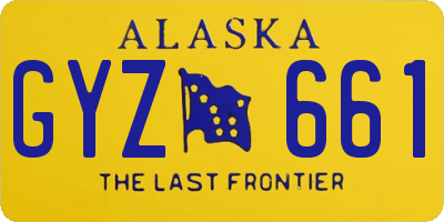 AK license plate GYZ661