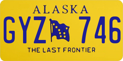 AK license plate GYZ746