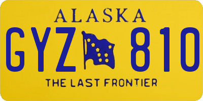 AK license plate GYZ810
