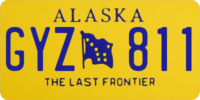AK license plate GYZ811