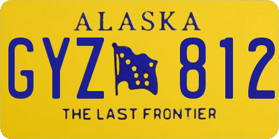 AK license plate GYZ812