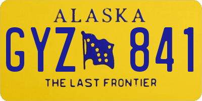 AK license plate GYZ841