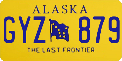 AK license plate GYZ879
