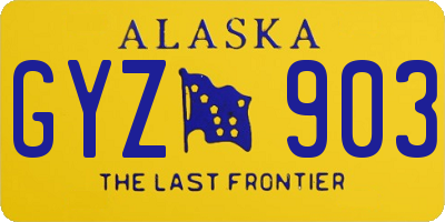 AK license plate GYZ903