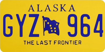 AK license plate GYZ964