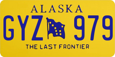 AK license plate GYZ979