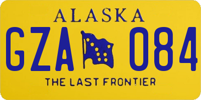 AK license plate GZA084