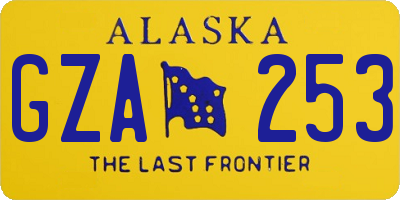 AK license plate GZA253