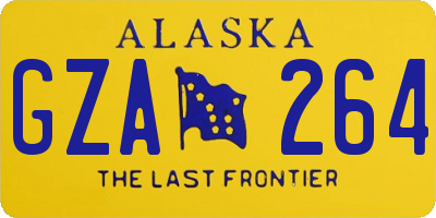 AK license plate GZA264