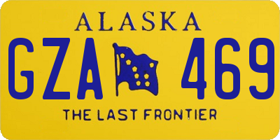 AK license plate GZA469