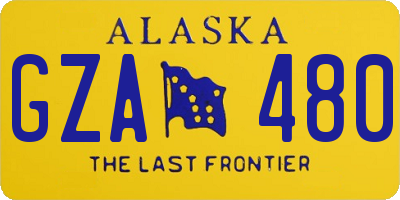 AK license plate GZA480
