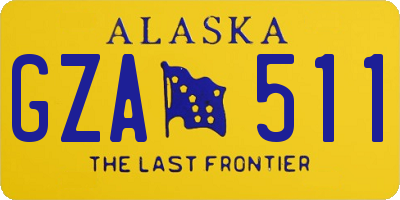 AK license plate GZA511