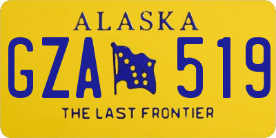 AK license plate GZA519