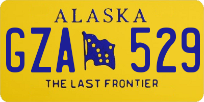 AK license plate GZA529