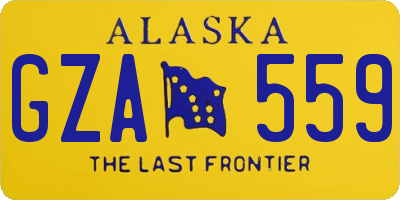 AK license plate GZA559