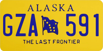 AK license plate GZA591