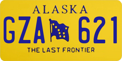 AK license plate GZA621