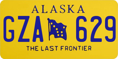AK license plate GZA629