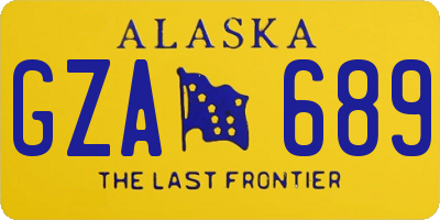 AK license plate GZA689