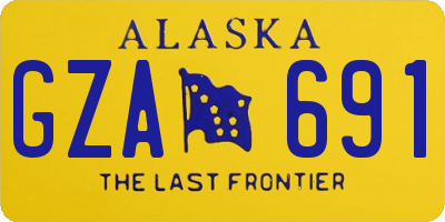 AK license plate GZA691