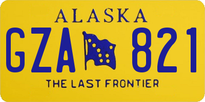 AK license plate GZA821