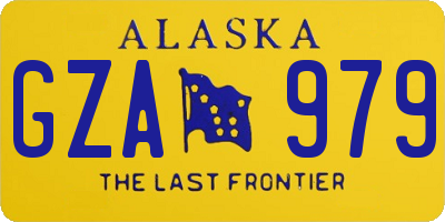 AK license plate GZA979