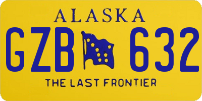 AK license plate GZB632