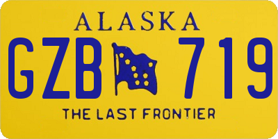 AK license plate GZB719
