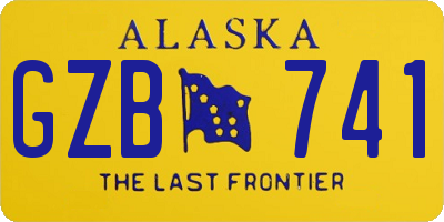 AK license plate GZB741
