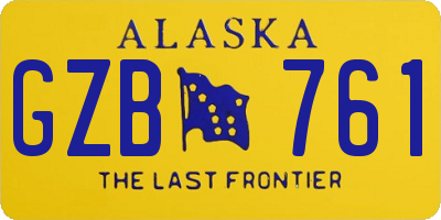 AK license plate GZB761